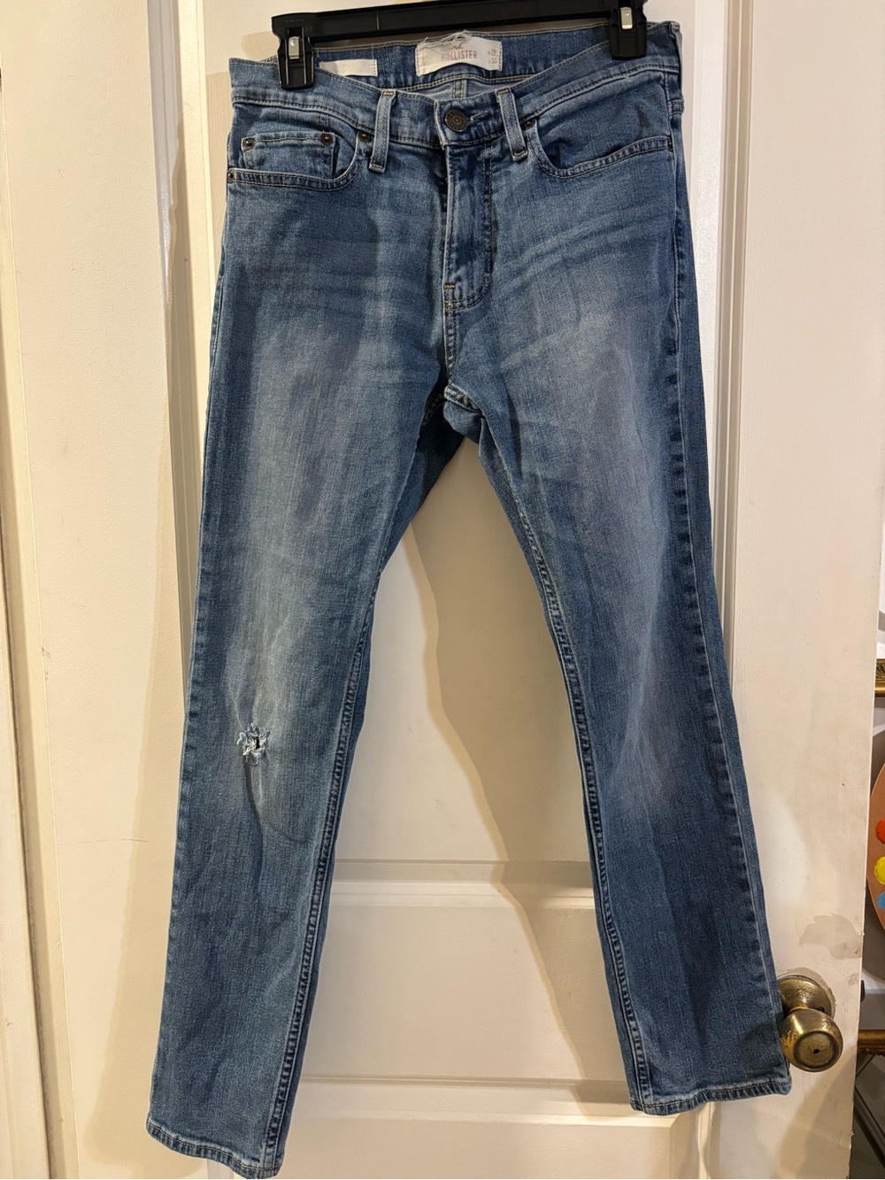 Hollister Medium Blue Slim Straight Jeans